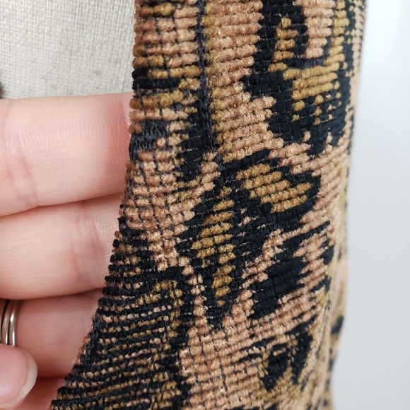 Vintage Emil Rutenberg Collection Brown & Black Paisley Tapestry Full Zip Vest L - Picture 9 of 15